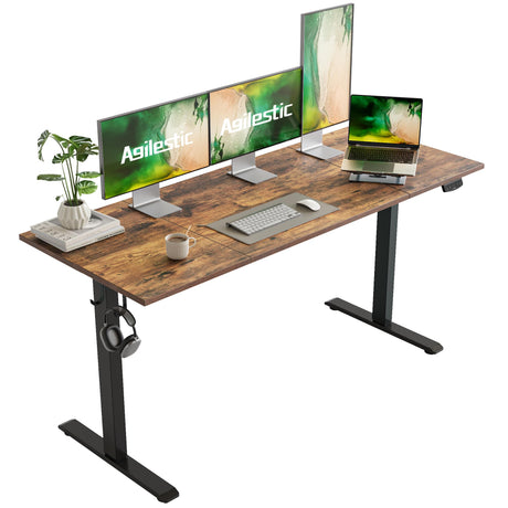 Electric Standing Desk, Large 63 x 24 Inches Height Adjustable Desk, Sit Stand up Desk