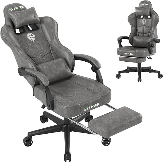 Gaming Chair,Big and Tall Gaming Chair with Footrest