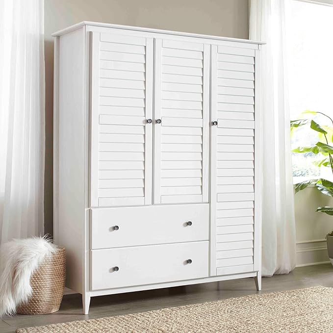 Greenport 3-Door Wardrobe, Brushed Grey