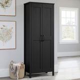 Tall Corner Cabinet, Bathroom Storage Cabinet with 2 Doors and 4 Adjustable Shelves