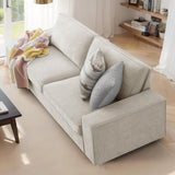 88.58" Modern Sofa 3 Seats Couch for Living Room, Chenille Oversized Loveseat Sofa