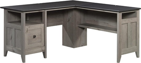 August Hill L-Shaped Home Office Desk, L: 59.06" x W: 58.74" x H: 29.25"