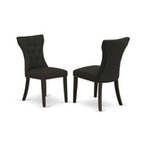 DLGA5-ABK-24 5 Piece Kitchen Table & Chairs Set Includes a Round Dining Room Table