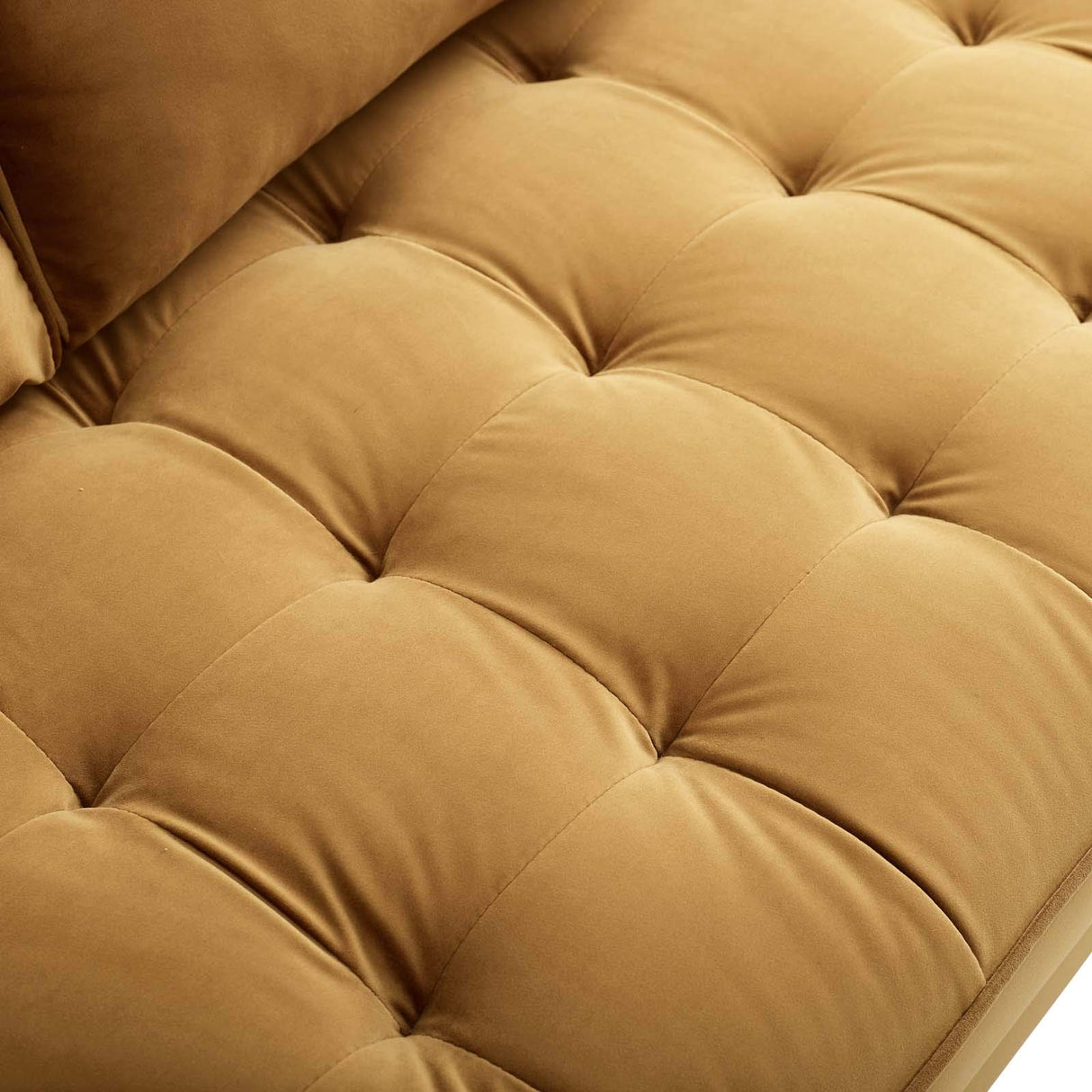 Valour Performance Velvet Loveseat, Cognac Valour Performance Velvet