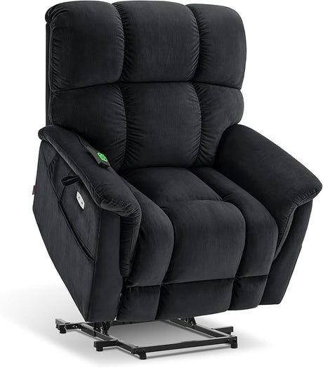 Large-Wide Dual Motor Power Lift Recliner Chair, Massage and Dual Heating for Elderly People