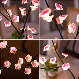 36 LED Cherry Blossom Sparkly Fairy Spirit Tree Lights, DIY Artificial Tree Battery/USB Oper