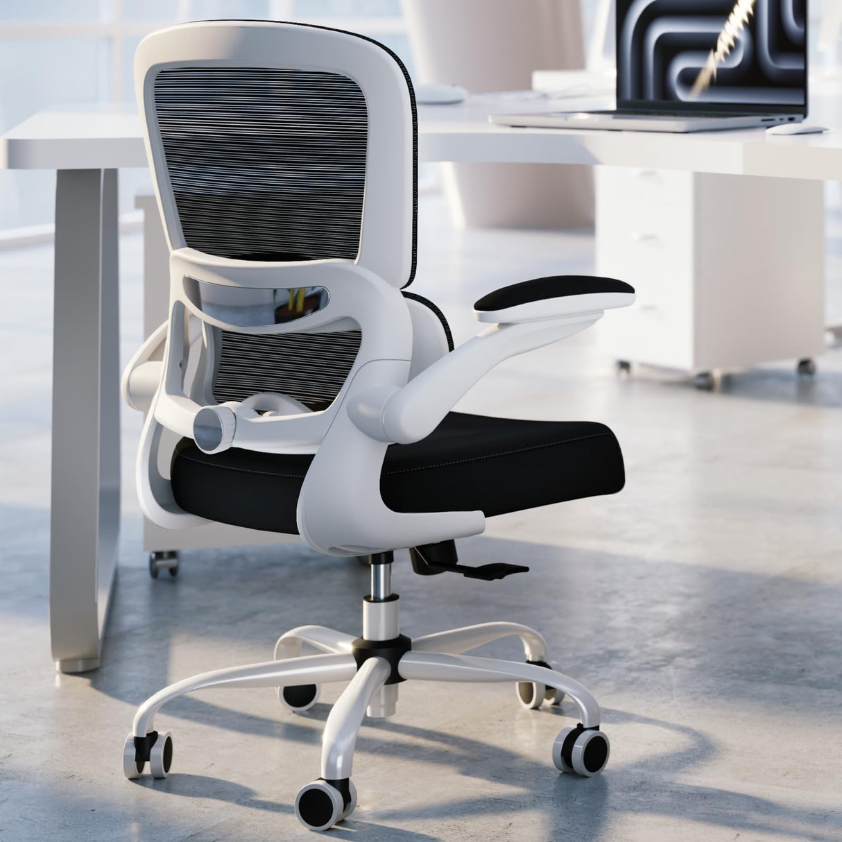 Office Chair - Ergonomic Desk Chair with Adjustable Lumbar Support, Mesh Computer