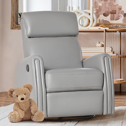 270° Power Swivel Glider Recliner Chair with Removable Mobile