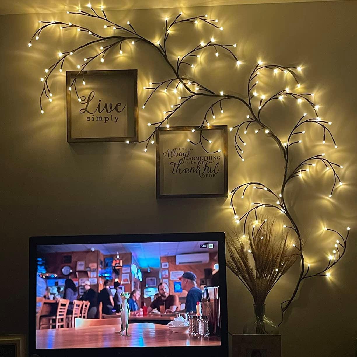Enchanted Willow Vine Light, Christmas Decorations Flexible DIY Vines for Room Decor,