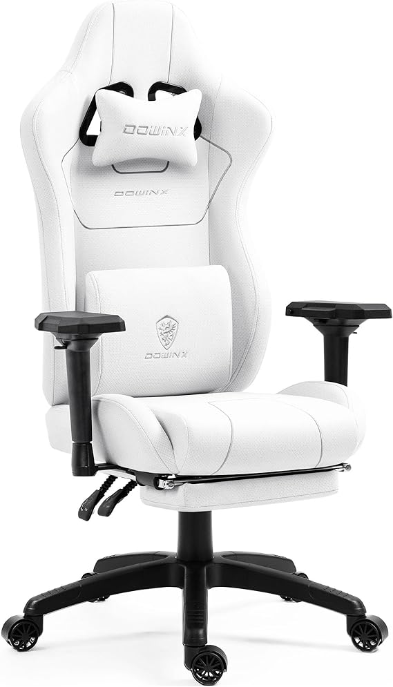 Gaming Chair Tech Fabric with Pocket Spring Cushion, Ergonomic Computer Chair