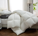 Premium Down Feather Fibers Comforter King Size, All Season Duvet Insert with 8 Corner Tabs
