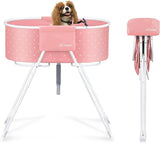 Little Dipper Elevated Dog Bath Tub - Foldable & Portable Wash Station for Small to Medium Pets
