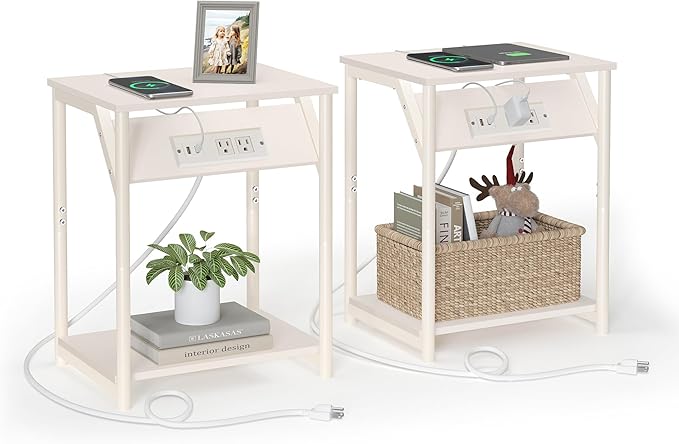 Small Side Table for Living Room, Bedroom, Nightstand