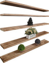 Wood Floating Shelves for Wall Decor, Rustic Wall Shelves for Bedroom Bathroom Kitchen