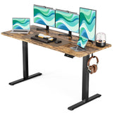 Electric Standing Desk Height Adjustable Desk, 55 X 24 Inches Sit Stand up Desk