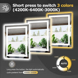 24x32 LED Bathroom Mirror - Anti-Fog Dimmable Backlit Vanity Mirror