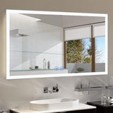 Bathroom Mirror with Lights, LED Lighted Bathroom Vanity Mirror, Led Mirror for Bathroom,