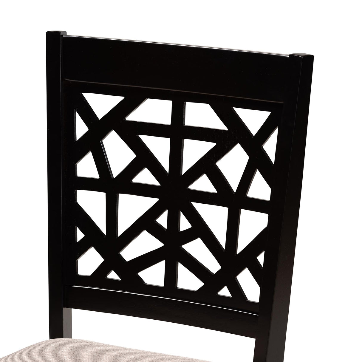 Jamie Dining Set, 5-Piece, Beige/Dark Brown