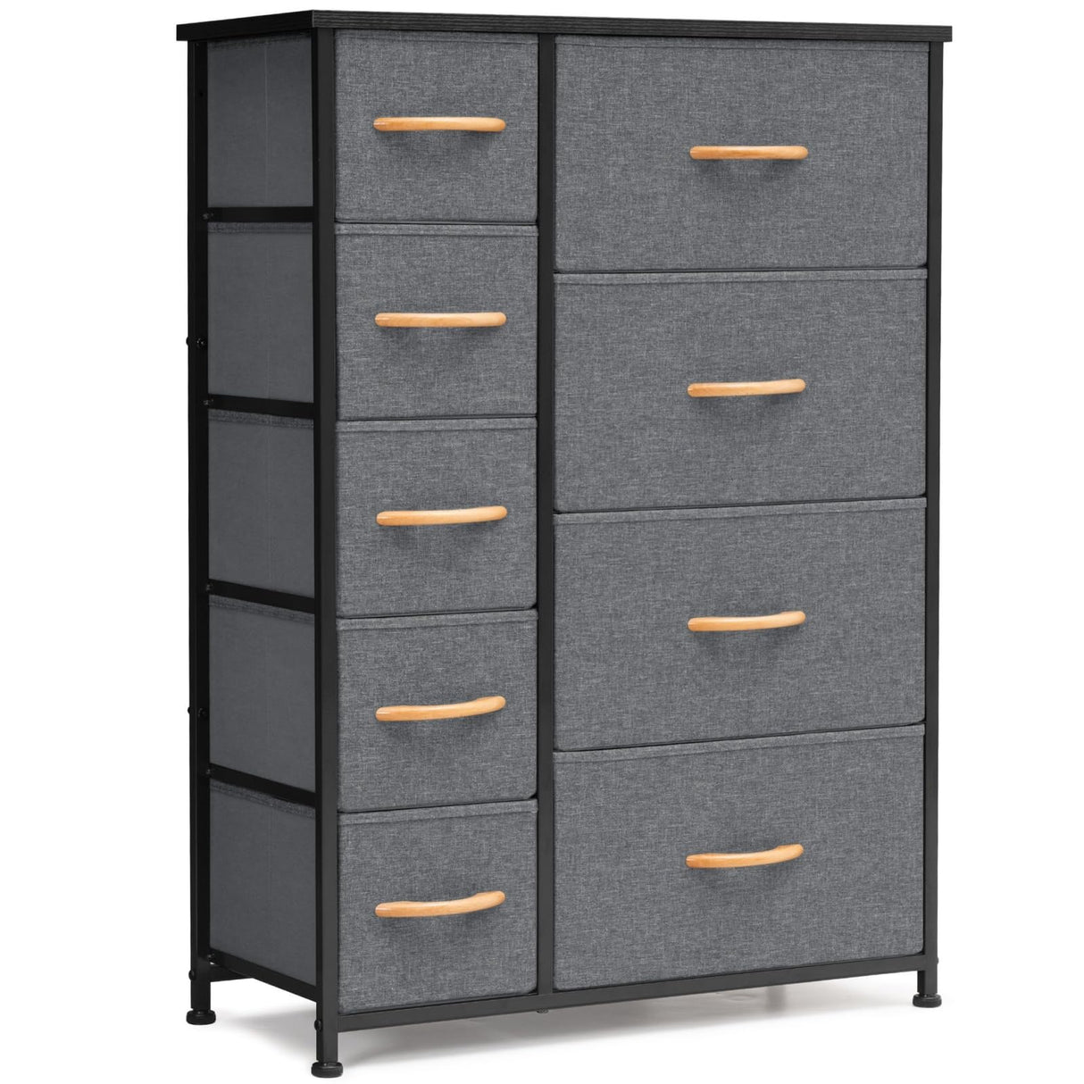 Dresser for Bedroom, Tall Dresser Vertical Storage Tower - Sturdy Steel Frame, Easy