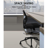 Ergonomic Drafting Chair with Footrest - Adjustable Height Tall Office Stool