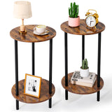 Small Round End Table, Side Table Living Room, Bedside Tables Living Room