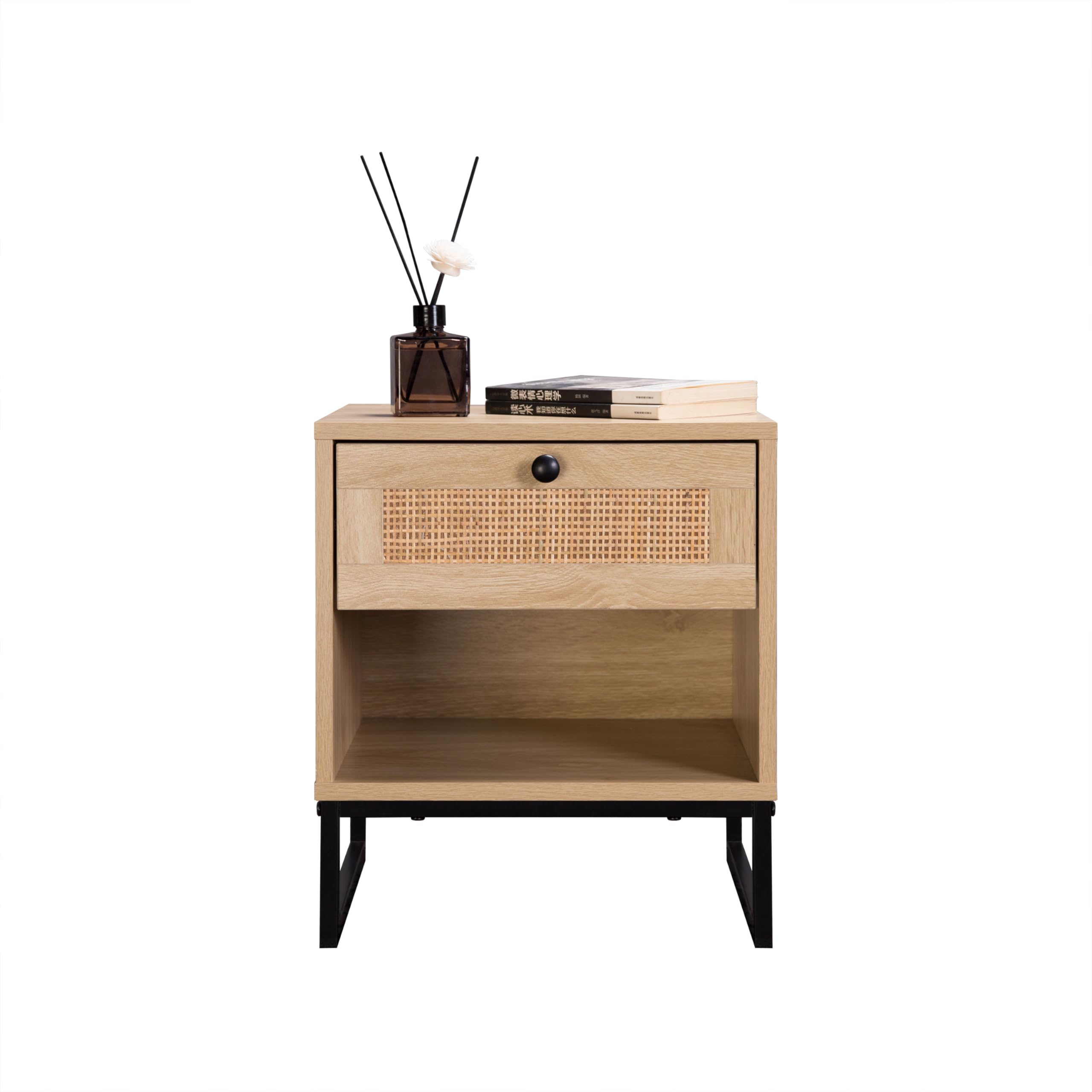 Birch Modern Side Table, Bedside or Night Stand