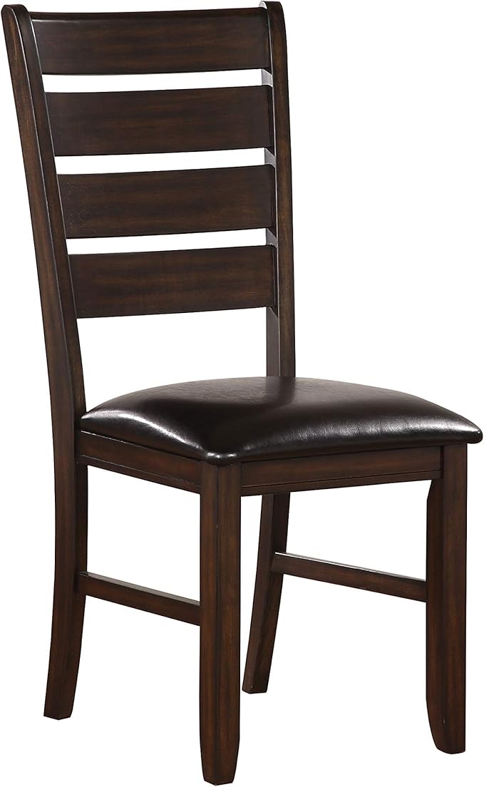 Urban Faux Leather Tufted Dining Bench in Black