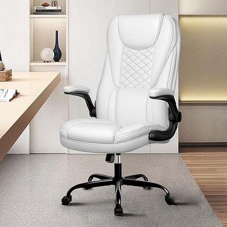 Office Chair, Big and Tall Office Chair Executive Office Chair Ergonomic Leather Chair