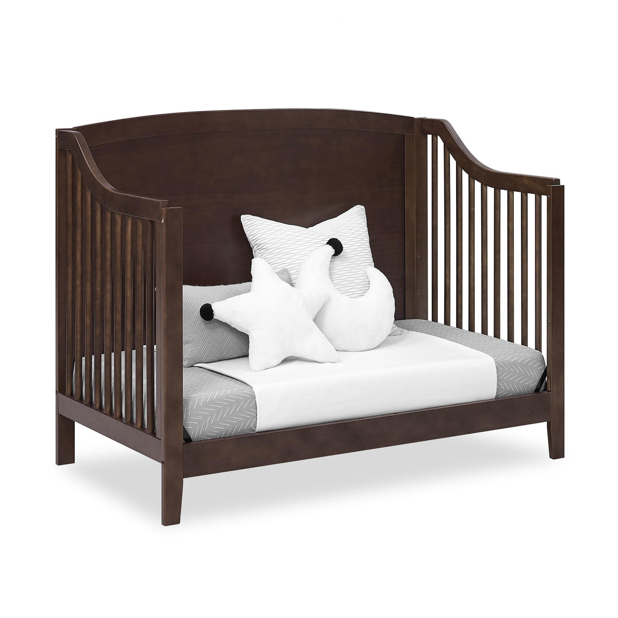 Campbell 6-in-1 Convertible Crib - Greenguard Gold Certified, Walnut Espresso