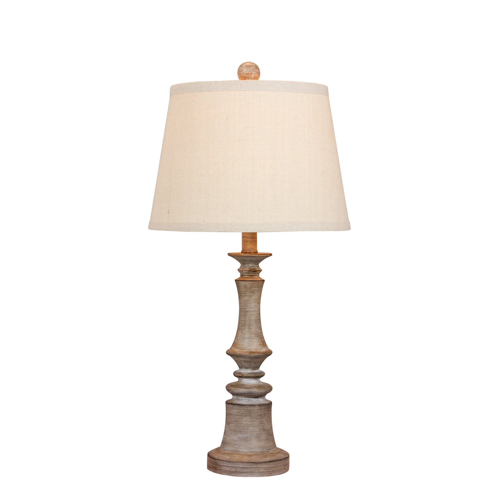 W-6240CWG Fangio Lighting's #6240CWG 26.5 in. Candlestick Resin Table