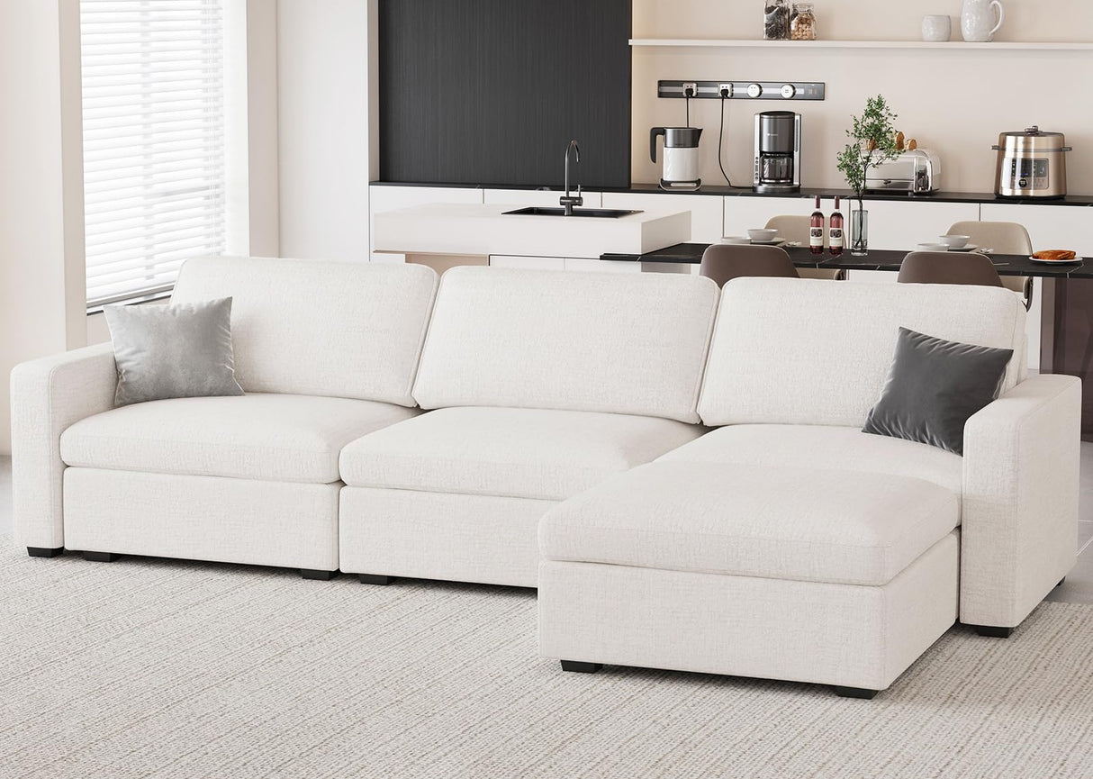 Oversized Modular Sectional Sofa with Storage Seats L Shaped Couch