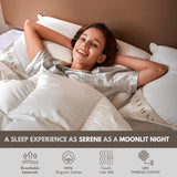 OverCloud™ Goose Down Pillows, Down Pillow for Back Sleeper, Standard Bed Pillows