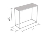 Safdie & Co. Console Table, White, 12D x 31W x 28H in