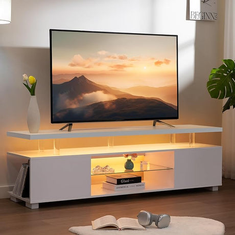 Floating TV Stand,47'' Wall Mounted TV Cabinet,Floating TV Console