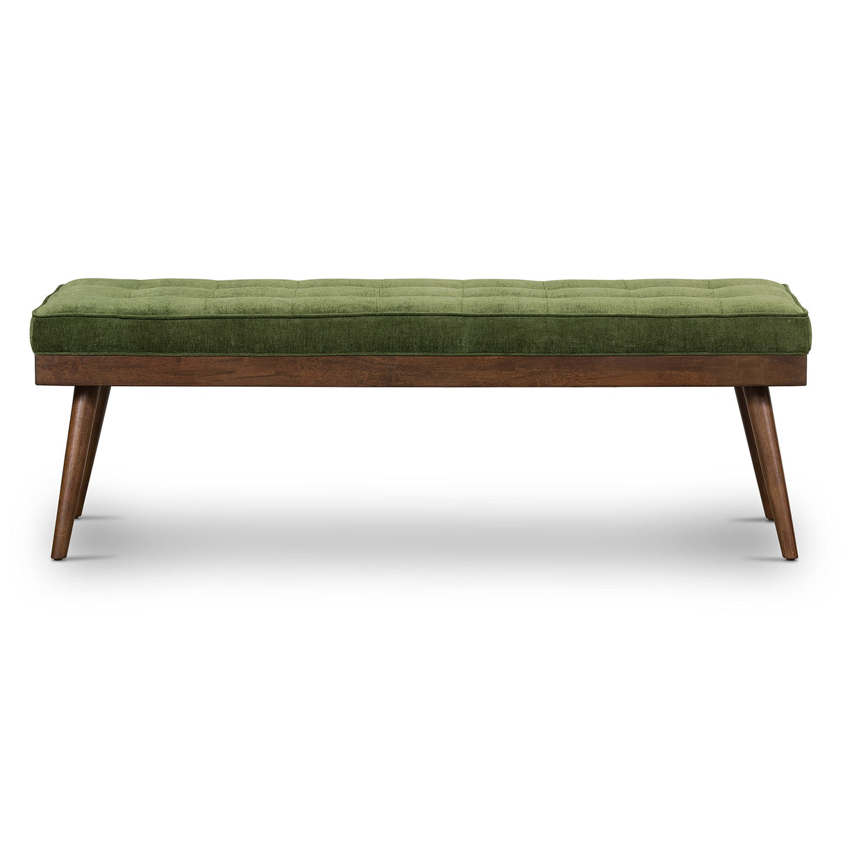 Luca Bench, Distressed Green Velvet