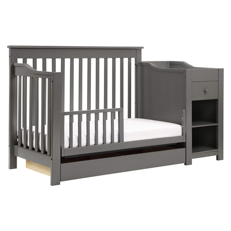 piedmont 4-in-1 Convertible Crib and Changer Combo in Slate