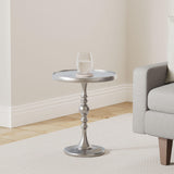 Romina Accent Table, Small, Nickel