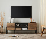 Mid-Century TV Stand for 65" TV with LED Lighting - 60 Inch