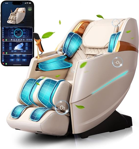 Massage Chair, Full Body Massage Chairs with Zero Gravity AI Voice Control Intelligent