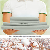 100% Cotton Full Size Bed Sheets, Organic Cotton Light Green Full Size Sheet Sets