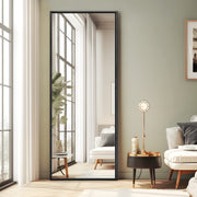 Full Length Floor Mirror with Stand - Wall Mount or Freestanding 65"x22"