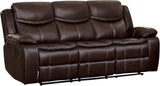 Double Reclining Sofa (Manual), Black