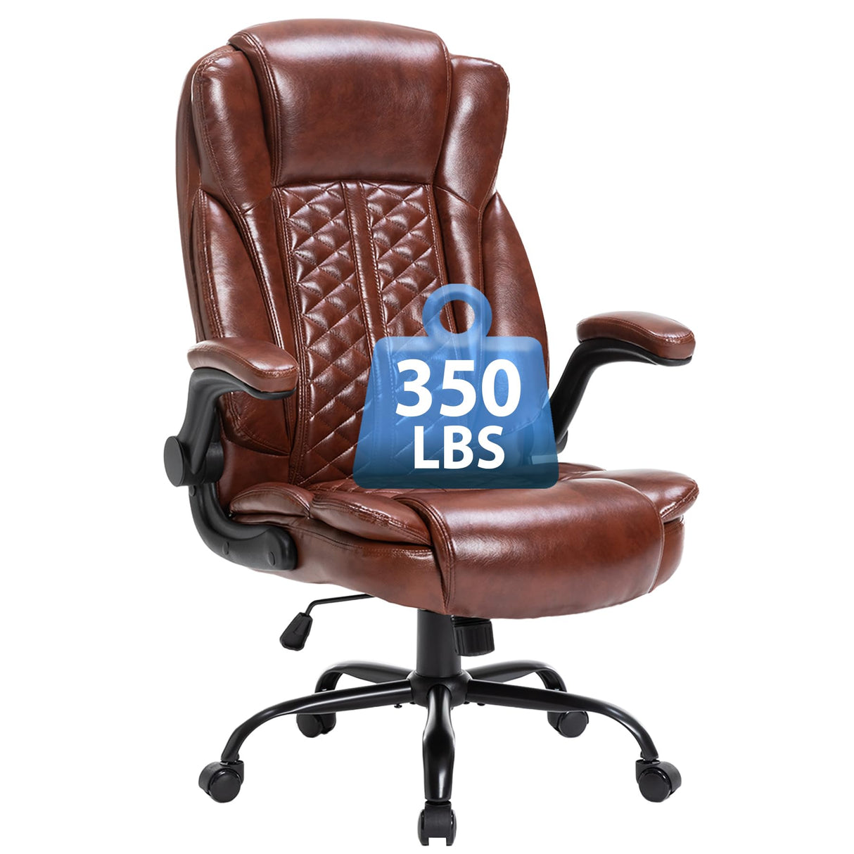 Office Chair with Flip Up Armrests,Big and Tall Office Chair for Heavy People 350lbs