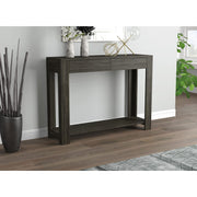 & Co. - Gray Console Table with 2 Drawers, Wood Hallway Table with Drawers,