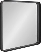 Armenta Modern Soft Rectangle Metal Framed Mirror, 20 x 42, Gol