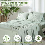 Cooling Sheets Set Queen Size 6 Piece - 100% Rayon Derived from Bamboo_Sheets