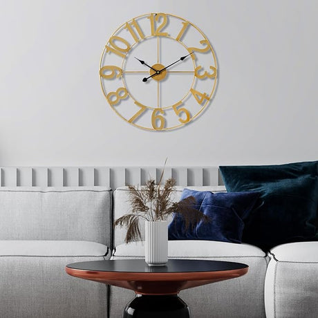 Large Wall Clock for Living Room Decor - Wall Clock for Kitchen - 24 inch (60 CM) Wall Clock Decorative