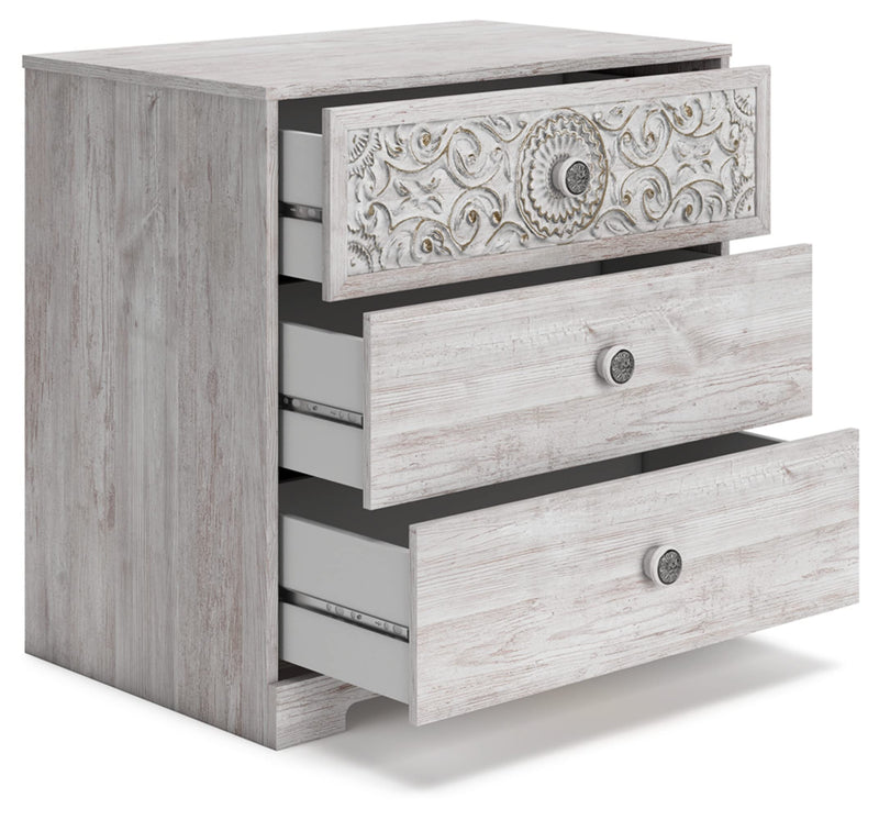 Paxberry Coastal 3 Drawer of Drawers Chest with Ball-bearing Construction