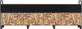 12 Ft Firewood Rack Outdoor, Firewood Rack With Anti-Rust Coating and Waterproof Cover