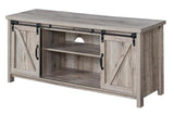 Blake Barn Door TV Stand with Shelves and Sliding Cabinets for TVs up to 60 Inches,